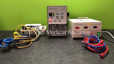 Mixed Lot Including 1 x EMS Model 69 Suction Unit with 4 x Leads, 1 x Biosense Webster Cool Flow Unit and 1 x Contec Medical TR5000 Dual Cuff Electronic Tourniquet Unit with 3 x Hoses (All Power Up)