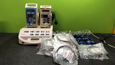 Mixed Lot Including 1 x Smith & Nephew Vulcan Generator (Powers Up ) 2 x Graseby 500 Modular Infusion Pumps (Both Power Up) 20 x AliMed Test Systems with Connection Leads (All Untested Due to Missing Batteries)