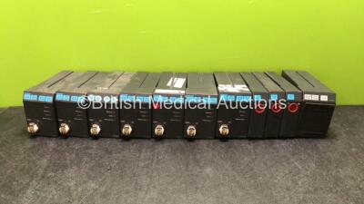 Job Lot of Modules Including 7 x Datex Ohmeda M NIBP 00 02 Module, 3 x Datex Ohmeda M-P 00 01 Modules and 1 x Datex M-REC 00 02 Module