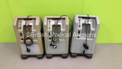 3 x AirSep NewLife Oxygen Concentrators (All Power Up-1 x Missing Wheel)