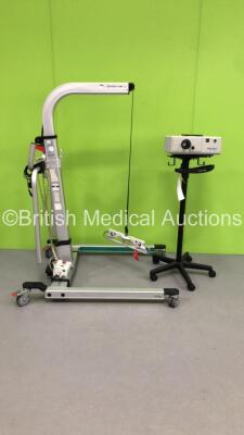 Mixed Lot Including 1 x Luxtec Model 9300XSP Light Source on Stand and 1 x Liko Golvo 7007 ES Electric Patient Hoist with Controller (1 x No Power,1 x Unable to Power Test Due to No Battery) * SN 7722808 / 110709 *