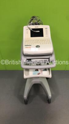 Philips PageWriter Trim III ECG Machine on Stand with 1 x 10-Lead ECG Lead (Powers Up)