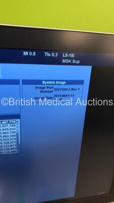 95640020401 GE Logiq P9 Flat Screen Ultrasound Scanner Ref 5641037 Software Version R1 Software Revision 0.3 with 3 x Transducers/Probes (1 x C1-5-RS * Mfd May 2016 *,1 x ML6-15-RS * Mfd May 2019 * and 1 x L8-18i-RS * Mfd Feb 2016 *) and Sony Digital Grap - 11