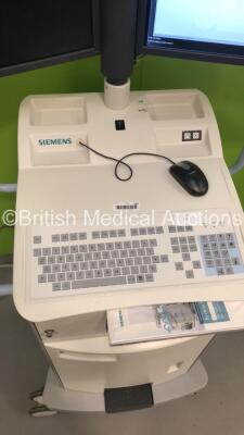 Siemens Arcadis Varic Mobile X-Ray C-ARM Model No 10143406 with Dual Screen Image Intensifier,Exposure Hand Trigger,Footswitch,Key and Sony Hybrid Graphic Printer UP-990AD (Powers Up with Error-See Photos-Key Included) * SN 12978 * * Mfd 2010 * *IR327* - 5