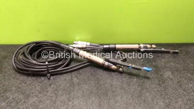 2 x Stryker 5400-034-000 Core Sagittal Saw Handpieces with 2 x Handpiece Cords *SN 1722801473, 1603601583* **5238-894**