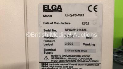 Job Lot Including 1 x Elga Purelab UHQ Mk3 Unit and 3 x Elga Purelab Option Units OS007BPM1 (Only 2 x Pictured) - 3