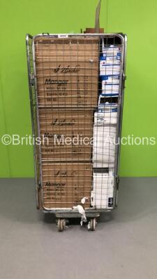 Cage of Mixed Consumables Including Medline Procedure Small Gloves, Sarstedt Urine 10ml Bottles and Clincher Mangar Slings (Cage Not Included - Out of Date)