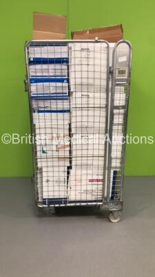 Cage of Mixed Consumables Including Medline Procedure Small Gloves, Sarstedt Urine 10ml Bottles and Clincher Mangar Slings (Cage Not Included - Out of Date) - 2