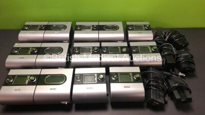 10 x ResMed S9 AutoSet CPAP Units with 4 x Humidifiers and 6 x Power Supplies *23131156178 - 23111521261 - 23142428772 - 23131142187 - 23132391621 - 23122291692*