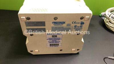 Job Lot Including 1 x Welch Allyn ProPaq Encore Model 204 EL Patient Monitor with SPO2, INV. BP P1, ECG/EKG RESP, TEMP, PSNI NIBP and Printer Options (Untested Due to No Power Supply) and Various Patient Monitoring Cables *DC000562* - 4