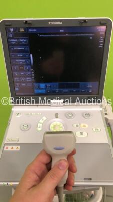 Toshiba Viamo Flat Screen Ultrasound Scanner SSA-640A *S/N E1D1022472** **Mfd 02/2010 ** Software Version 2.2.500 with 1 x Transducer / Probe (PLT-1204BT *Mfd 05/2010*) and Sony UP-D897 Digital Graphic Printer (Powers Up) - 5