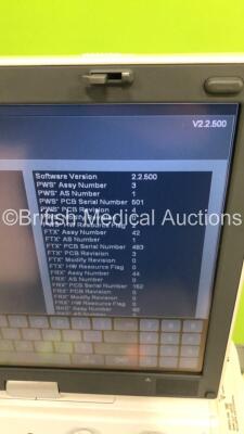 Toshiba Viamo Flat Screen Ultrasound Scanner SSA-640A *S/N E1D1022472** **Mfd 02/2010 ** Software Version 2.2.500 with 1 x Transducer / Probe (PLT-1204BT *Mfd 05/2010*) and Sony UP-D897 Digital Graphic Printer (Powers Up) - 10