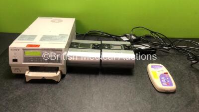 Mixed Lot Including 1 x Sony UP-21MD Color Video Printer (Powers Up with Damaged Cassette-See Photo) 2 x ResMed S9 Escape CPAP Units with 2 x AC Power Supplies (Both Power Up) 1 x Graseby MR10 Neonatal Respiration Monitor (Powers Up)