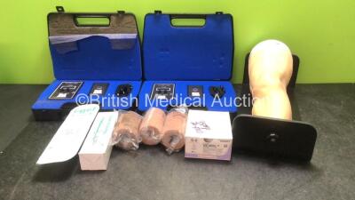 Mixed Lot Including 2 x Ultra Timers in Cases (Both Untested Due to Missing Batteries) 1 x Limbs & Things Knee Aspiration, 1 x i-gel Supraglottic Airway *Out of Date* 1 x Vicryl Cutting Hook *Out of Date* 3 x Coban Self Adhesive Wraps