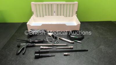 Mixed Lot Including 1 x Olympus SonoSurg Handpiece with Olympus TH2 Transducer, 1 x MicroLine Surgical Ref 1002 Clip Adapter, 1 x Olympus T3330 Cover, 1 x Aesculap 52 Handpiece, 1 x Midas Rex Legend AS14 Handpiece and 1 x Hall Surgairtome two Handpiece in