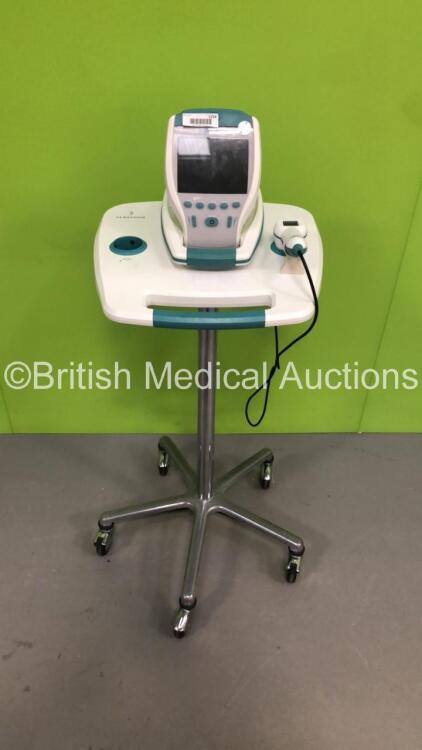 Verathon BladderScan BVI 9400 on Stand with 1 x Probe,1 x Battery and 1 x Power Supply (Powers Up-Slight Damage to Screen-See Photos) * SN B4010911 *