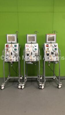 3 x Edwards Lifescience Aquarius Dialysis Machines Software Version 6 (All Power Up) * SN 3258 / 3255 / 3256 *