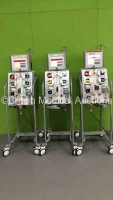 3 x Edwards Lifescience Aquarius Dialysis Machines Software Version 6 (All Power Up) * SN 3258 / 3255 / 3256 * - 8