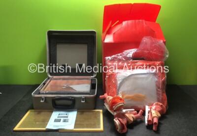 Mixed Lot Including 1 x X Ray Test Phantom, 3 x Mouth / Throat Test Rigs and 4 x Disposable Safety Suits - 5