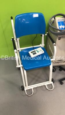 Mixed Lot Including 1 x Gaymar Medi-Therm III Unit,1 x Marsden Seated Weighing Scales and 1 x Hitachi Monitor on Stand * SN MTA7912 * - 3