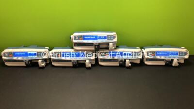 5 x CareFusion Alaris CC Plus Syringe Pumps (All Power Up with 4 x Service Required and 1 x Alarm)