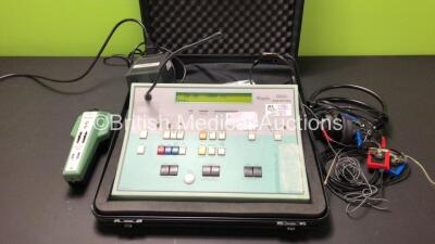 1 x Kamplex KLD 234 mha Diagnostic Audiometer (Powers Up) with Headset, Power Supply and Accessories in Carry Case and 1 x Kamplex PA2 Pediatric Audiometer *129447*