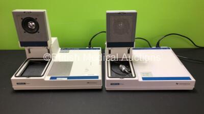 2 x Aurical Plus Ref 8-04-06601 Audiometers (Both Power Up with Some Missing Speaker Casing - See Photo) *703994 - 707690*