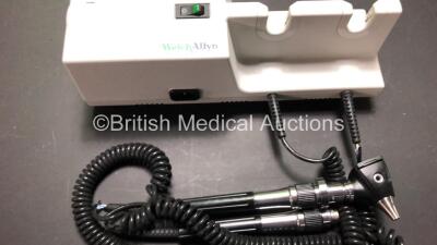 Mixed Lot Including 2 x Welch Allyn 767 Transformers with 1 x Attachment (Some Cable Damage) 1 x Datex Ohmeda Monitor Display on Stand, 1 x Sony AC-110MD AC Adaptor, 1 x Philips Respironics InnoSpire Deluxe Nebuliser and 1 x GE 2041332-001 Remote Control - 3