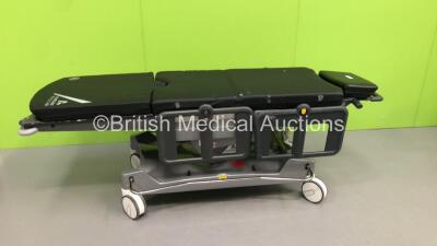 Anetic Aid QA4 Electric Surgery Trolley with Cushions * Missing Controller * (Powers Up with Stock Controller-Controller Not Included)