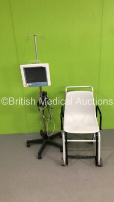 1 x LiDCO Rapid Hemodynamic Monitor on Stand (HDD REMOVED) and 1 x Seca Weighing Wheelchair Scales *S/N 8101-08-0172* - 2