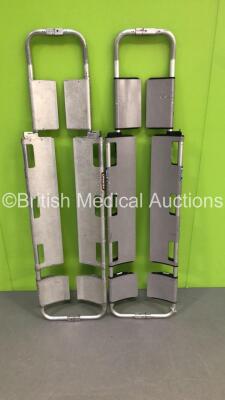 2 x Aluminium Scoop Stretchers