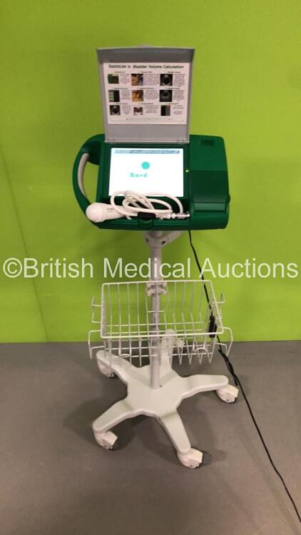 BARD Bardscan IIs Bladder Scanner on Stand with Power Supply and Probe (Powers Up) * SN 02346 *