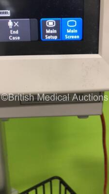 1 x Philips IntelliVue MP30 Patient Monitor Ref 862135 on Stands with 1 x Philips M3001A Patient Module with Press/Temp,NBP,SpO2 and ECG/Resp Options * Mfd 2006 *,1 x BP Hose,1 x SpO2 Finger Sensor,1 x 3-Lead ECG Lead and 1 x Philips IntelliVue MP70 Patie - 6