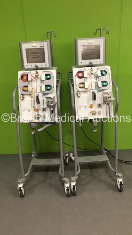 2 x Edwards Lifescience Aquarius Dialysis Machine Software Version 6 (Both Power Up) *S/N 3083 / 3082*