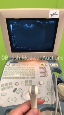 Toshiba Famio 8 SSA-530A Ultrasound Scanner *S/N E2H0826342* **Mfd 01/2008** with 2 x Transducers / Probes (PVQ-641V and PVG375A) and Mitsubishi P93 Printer (Powers Up) - 8