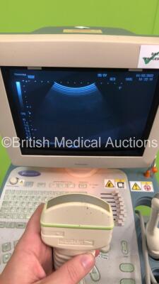 Toshiba Famio 8 SSA-530A Ultrasound Scanner *S/N E2H0826342* **Mfd 01/2008** with 2 x Transducers / Probes (PVQ-641V and PVG375A) and Mitsubishi P93 Printer (Powers Up) - 12