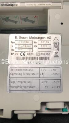 Job Lot Including 3 x Perfusor Space Volumetric Syringe Pumps and 5 x B Braun Infusomat Space Volumetric Infusion Pumps with 1 x Module Rack (All Power Up) *SN 80185, 61373, 71943, 83354, 71818, 73630, 83282, 80267* - 5