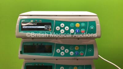 8 x B Braun Infusomat Space Volumetric Infusion Pumps with 3 x AC Power Supplies (All Power Up) *SN 71652, 83303, 83297, 71971, 71767, 83391, 83446, 71967* - 3