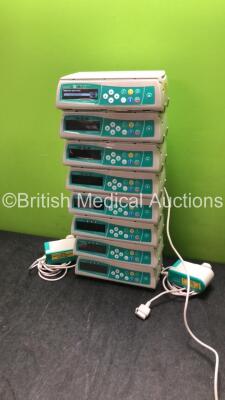 8 x B Braun Infusomat Space Volumetric Infusion Pumps with 3 x AC Power Supplies (All Power Up) *SN 83348, 71883, 61053, 71628, 83258, 61125, 61057, 83444* - 2