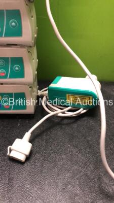 8 x B Braun Infusomat Space Volumetric Infusion Pumps with 3 x AC Power Supplies (All Power Up) *SN 83348, 71883, 61053, 71628, 83258, 61125, 61057, 83444* - 5