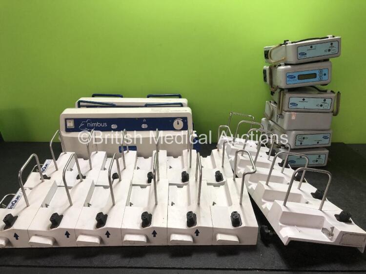 Mixed Lot Including 2 x Arjohuntleigh Nimbus Pumps, 3 x Uni Que Module Racks and 6 x Invacare Softform Active Mattress Pumps