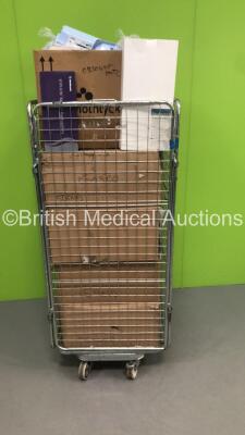 Cage of Mixed Consumables Including Alcon Infinity Fluidics Managements Systems, Medtronics Kyphon Balloon Kyphoplasty Sets and Bio Access Marrow Collection Sets (Cage Not Included - Out of Date)