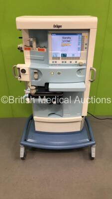 Drager Primus Infinity Empowered Anaesthesia Machine Software Version 4.53.00 Operating Hours - Ventilator 7142 - Mixer 20191 with Hoses (Powers Up) *S/N ASBJ-0308*