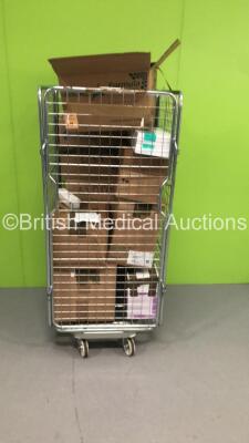 Cage of Mixed Consumables Including B-Braun Eso-Sponges, Abbott FreeGo Enteral Feeding Sets and Smiths Medical CADD Extension Sets (Cage Not Included - Out of Date)