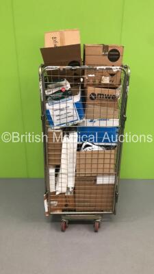 Cage of Mixed Consumables Including Miami Collars, Bio Access Bone Marrow Collection Kits and Clinell Wipes (Cage Not Included - Out of Date)