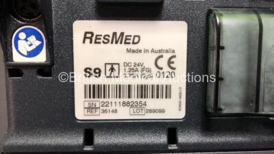 Mixed Lot Including 1 x ResMed S9 VPAP ST with Power Supply, 1 x Cardinal Health Alaris GH Syringe Pump (No Power) 1 x Datascope Accutorr Plus Monitor, 1 x World of Medicine Gamma Finder II in Case, 2 x Alaris SE Infusion Pump and 1 x Pneumotachometer Hea - 5