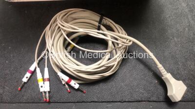 Mixed Lot Including 1 x Philips Avalon M2703A FM30 Fetal Monitor (Powers Up) 1 x Olympus KV-5 Suction Pump (Powers Up with Damaged Catch and Missing Cup-See Photos) 1 x 10 Lead ECG Lead and 1 x Karl Storz Scope Case - 6