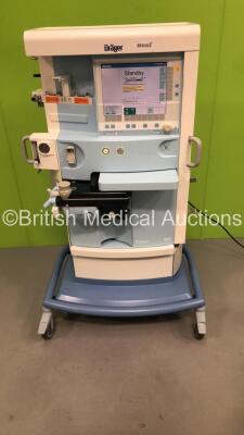 Drager Primus Infinity Empowered Anaesthesia Machine Software Version 4.53.00 Operating Hours - Ventilator 2498 - Mixer 85166 with Hoses (Powers Up) *S/N ASBJ-0239*