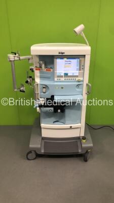 Drager Primus Infinity Empowered Anaesthesia Machine Software Version 4.50.00 Operating Hours - Ventilator 8219 - Mixer 35910 with Hoses (Powers Up) *S/N ASCN-0029*