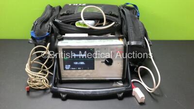 Zoll E Series Defibrillator Including ECG, SpO2, CO2, NIBP and Printer Options in Carry Bag with 1 x Zoll SurePower Battery, 1 x SpO2 Lead and 1 x ECG Lead (Powers Up)